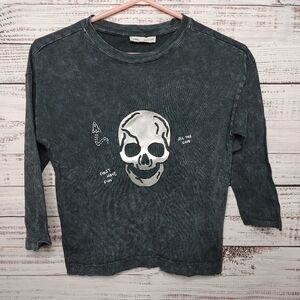 ZARA Kids Skull Tee Size 7